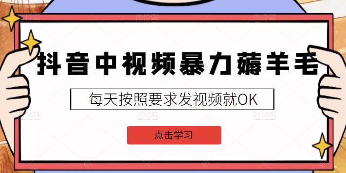2022抖音中视频暴力薅羊毛白嫖项目：新号每天20块，老号几天几百块，可多号￼-知芽创业社