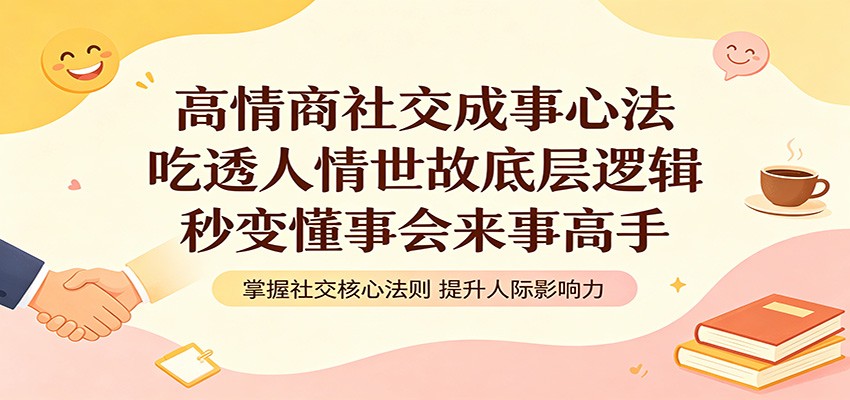 高情商社交成事心法：吃透人情世故底层逻辑，秒变懂事会来事高手-知芽创业社