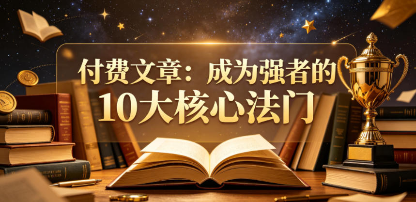 付费文章：成为强者的10大核心法门-知芽创业社