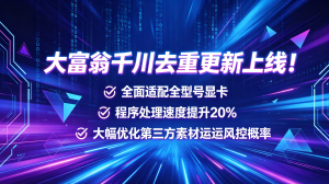 大富翁千川去重1.4更新，适配全型号显卡【TK 千川】模式-知芽创业社