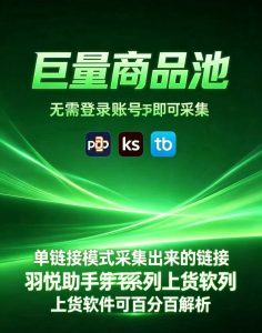 巨量商品池,无需登录账号即可采集,单链接模式可导数据包-知芽创业社