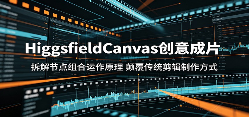 HiggsfieldCanvas创意成片：拆解节点组合运作原理，颠覆传统剪辑制作方式-知芽创业社