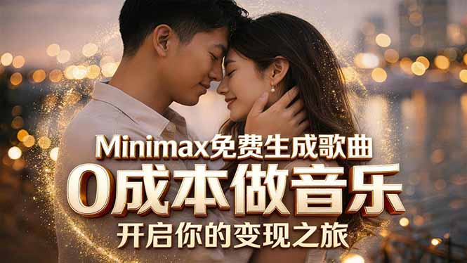 Minimax免费生成歌曲实测！0成本做音乐，说唱流行Lofi一键生成-知芽创业社