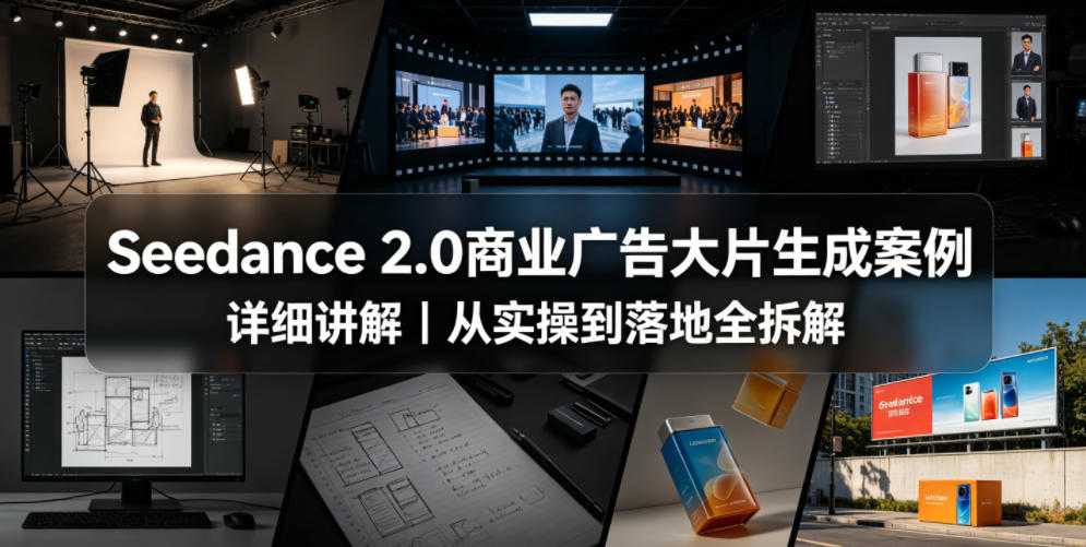 Seedance 2.0商业广告大片生成案例详细讲解｜从实操到落地全拆解-知芽创业社