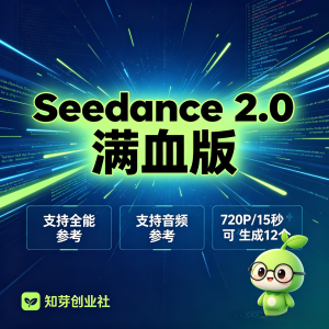 seedance 2.0 满血 支持全能参考 音频参考-知芽创业社