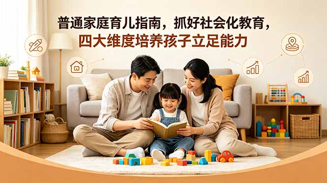 付费文章：普通家庭育儿指南，抓好社会化教育，四大维度培养孩子立足能力-知芽创业社