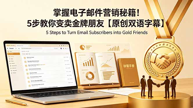 掌握电子邮件营销秘籍！5步教你变卖金牌朋友【原创双语字幕】-知芽创业社
