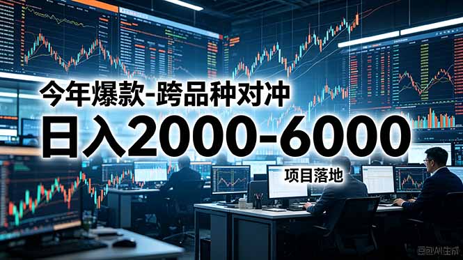今年爆款-跨品种对冲日入2000-6000,项目落地!-知芽创业社