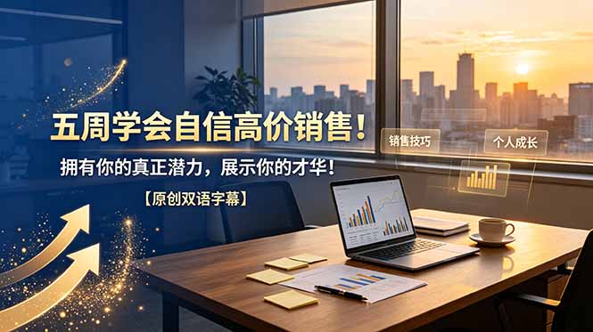 五周学会自信高价销售！拥有你的真正潜力，展示你的才华！【原创双语字幕】-知芽创业社