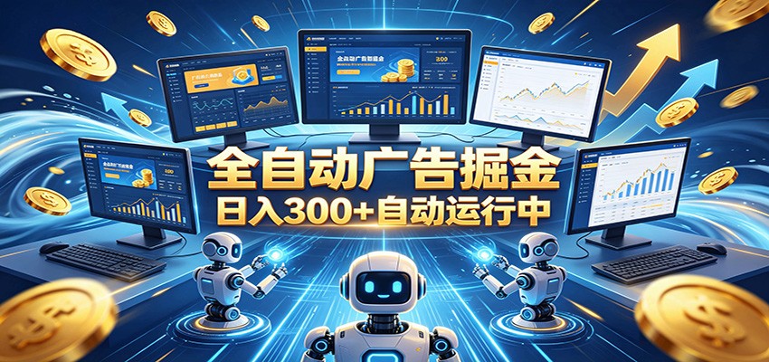 自动广告G机，日入300+，正规平台，广告浏览获益，时间自由，适合各类人群日常增收-知芽创业社