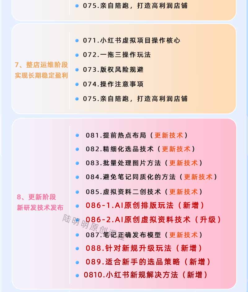 图片[4]-小红书虚拟项目特训班9.0，全面拥抱AI，批量产出原创PPT货源，单品/单店纯利润几万到几十W-知芽创业社