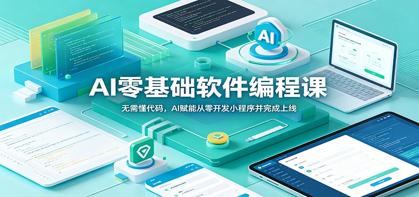 AI零基础软件编程课：无需懂代码，AI赋能从零开发小程序并完成上线-知芽创业社