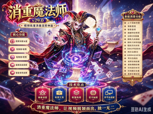 消重魔法师更v29.0版AI随机视频变速摩尔纹字符叠加内置模板几万套-知芽创业社