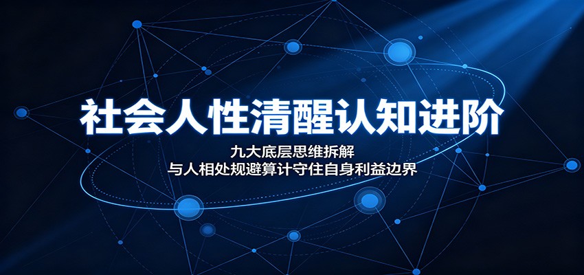 社会人性清醒认知进阶：九大底层思维拆解，与人相处规避算计守住自身利益边界-知芽创业社