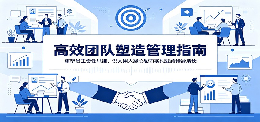 高效团队塑造管理指南:重塑员工责任思维,识人用人凝心聚力实现业绩持续增长-知芽创业社
