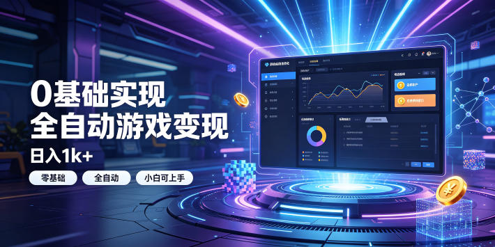 0基础实现全自动游戏变现,日入1k+,小白直接上手搞钱!【揭秘】-知芽创业社
