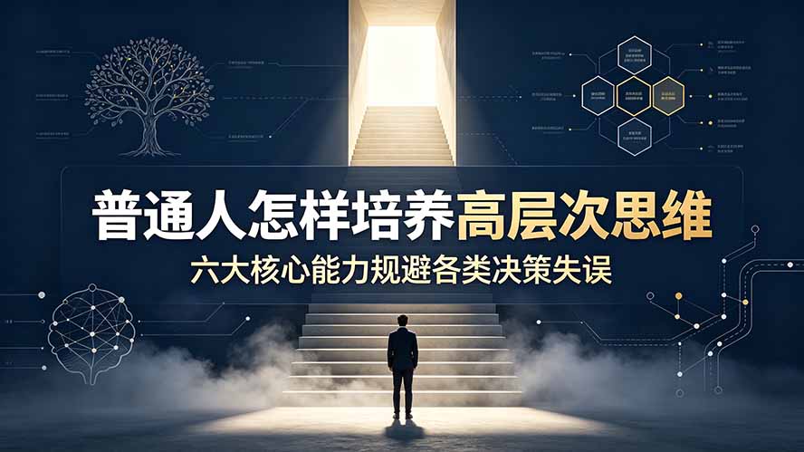 付费文章：普通人怎样培养高层次思维，六大核心能力规避各类决策失误-知芽创业社