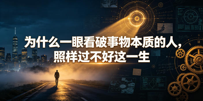 付费文章:为什么一眼看破事物本质的人,照样过不好这一生-知芽创业社