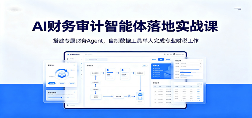 AI财务审计智能体落地实战课:搭建专属财务Agent,自制数据工具单人完成专业财税工作-知芽创业社