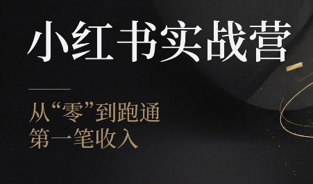 金金老师·小红书实战营-知芽创业社
