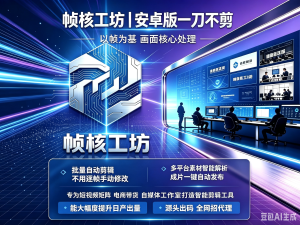 帧核工坊短视频AI剪辑工具源头渠道帧核工坊｜安卓版一刀不剪-知芽创业社
