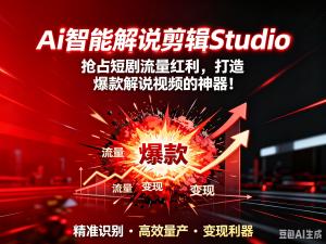 一套全自动解说剪辑搞定解说+配音+剪辑全流程，让内容自动化-知芽创业社