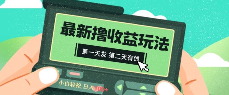 2024最新撸视频收益玩法，第一天发，第二天就有钱-知芽创业社