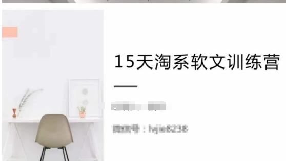 15天淘系软文训练营，跟年入50万的淘系软文导师，学习月收过万的淘系软文-知芽创业社