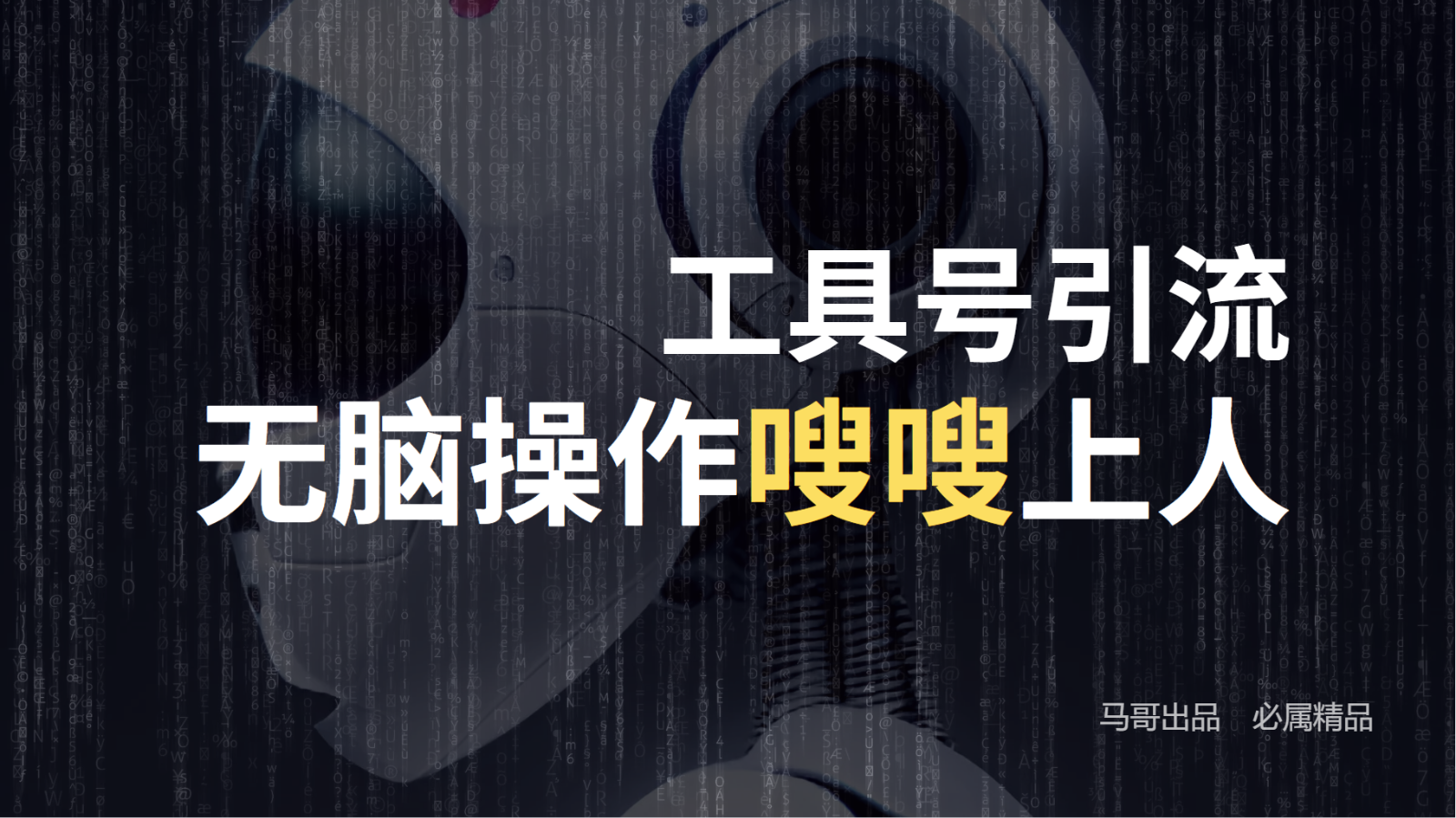 工具号高效引流法，嗖嗖上人，日引1000+，直接搬运，无脑操作-知芽创业社