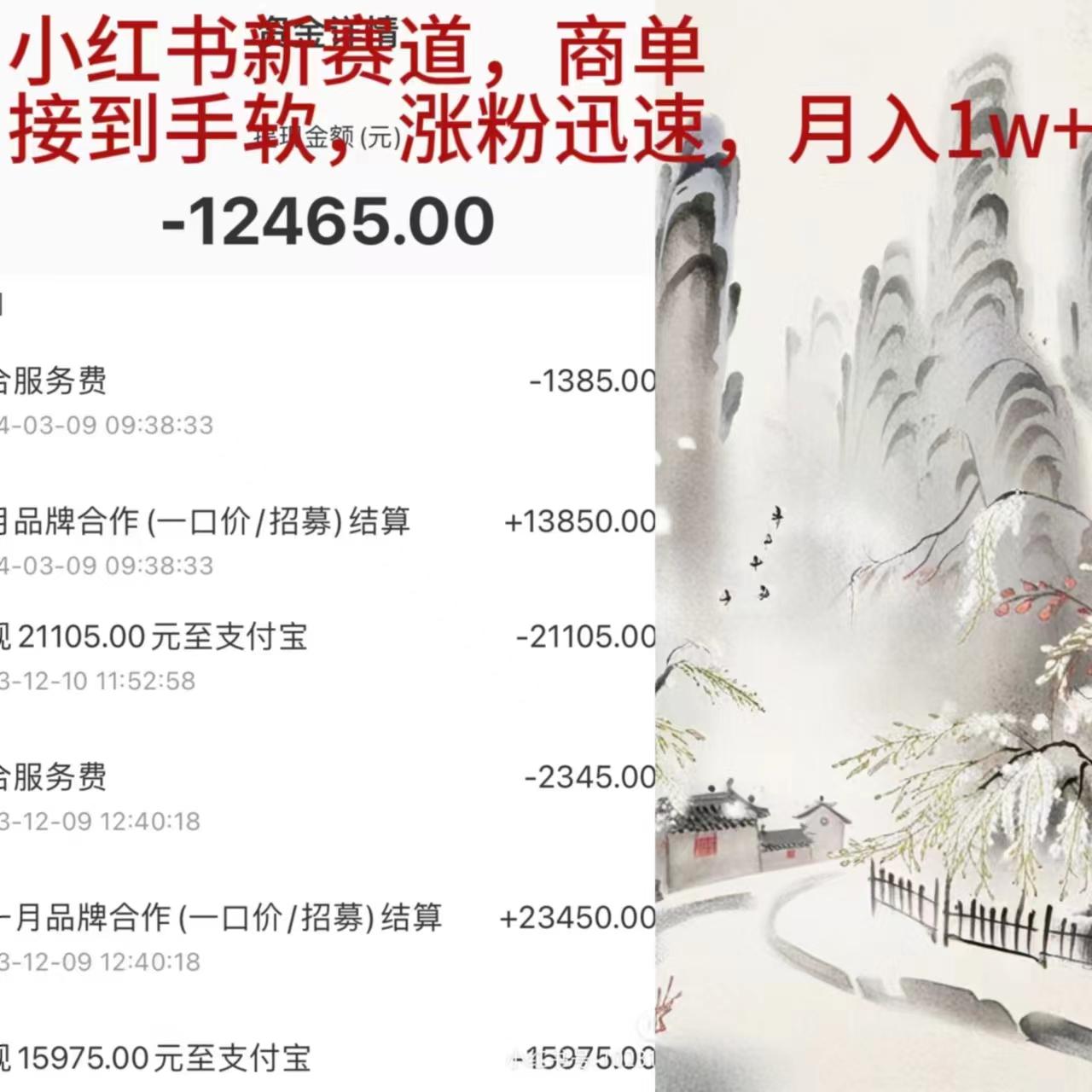 (9476期)小红书新赛道，商单接到手软，涨粉迅速，月入1w+-知芽创业社