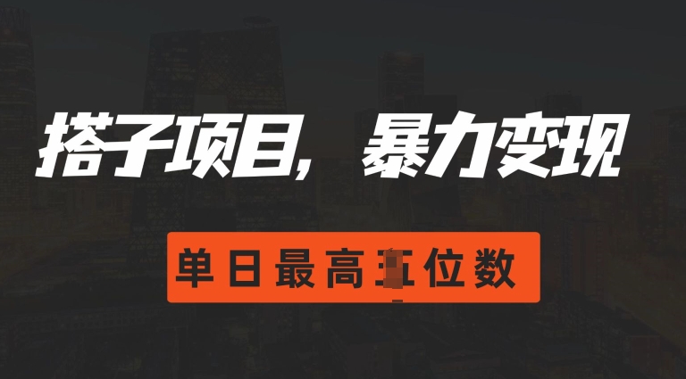 2024搭子玩法，0门槛，暴力变现，单日最高破四位数【揭秘】-知芽创业社
