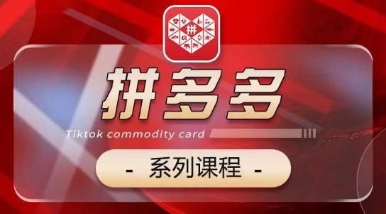 2024拼多多系列课，【基础】【运营】【活动】【推广】【玩法】5大模块-知芽创业社