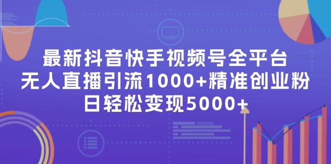 最新抖音快手视频号全平台无人直播引流1000+精准创业粉，日轻松变现5000+-知芽创业社