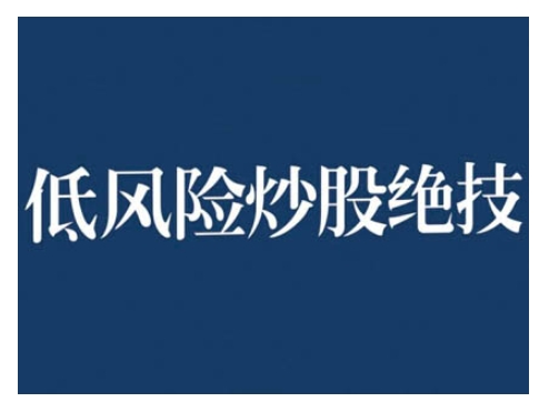2024低风险股票实操营，低风险，高回报-知芽创业社