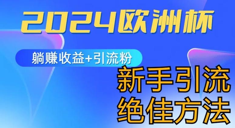2024欧洲杯风口的玩法及实现收益躺赚+引流粉丝的方法,新手小白绝佳项目【揭秘】-知芽创业社