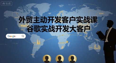 外贸主动开发客户实战课，谷歌实战开发大客户-知芽创业社
