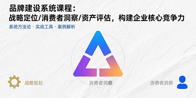 品牌建设系统课程：战略定位/消费者洞察/资产评估，构建企业核心竞争力-知芽创业社