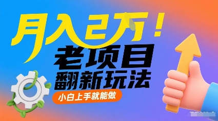 月入2W！老项目翻新玩法，小白上手就能做，非常容易上手-知芽创业社