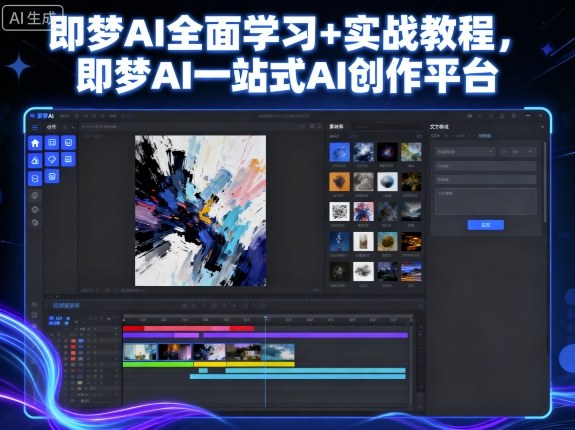 即梦AI全面学习+实战教程，即梦AI一站式AI创作平台-知芽创业社