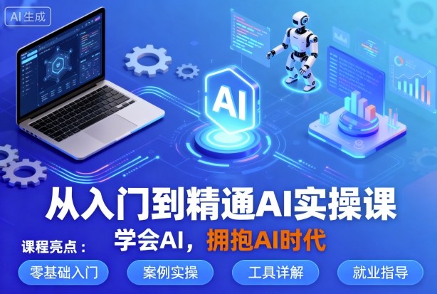 从入门到精通AI实操课，学会AI，拥抱AI时代-知芽创业社