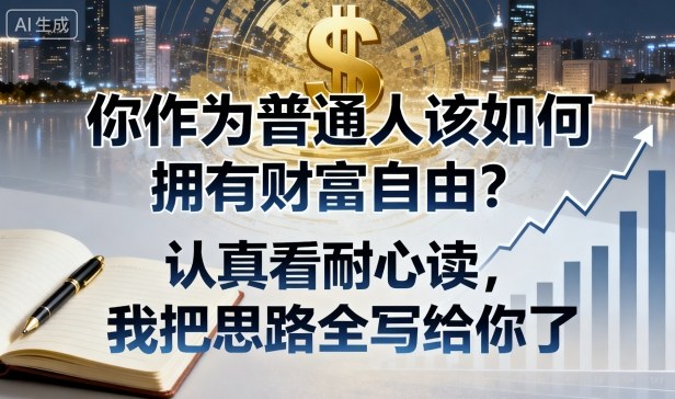 付费文章:你作为普通人该如何拥有财富自由?认真看耐心读,我把思路全写给你了-知芽创业社