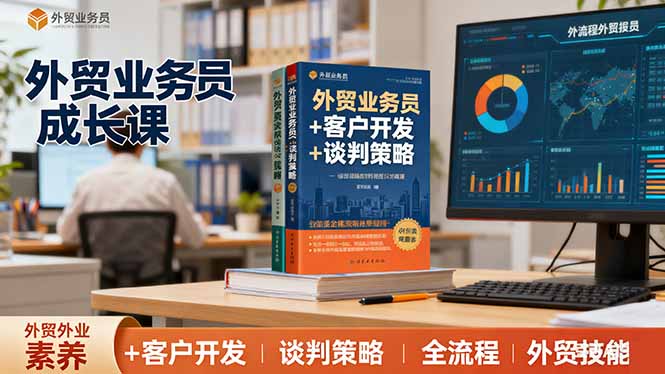 外贸业务员成长课：职业素养+客户开发+谈判策略、掌握全流程外贸技能-知芽创业社