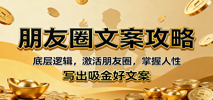 朋友圈文案攻略：底层逻辑，激活朋友圈，掌握人性，写出吸金好文案-知芽创业社