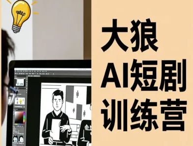 大狼AI短剧训练营-短剧课程(更新中)-知芽创业社