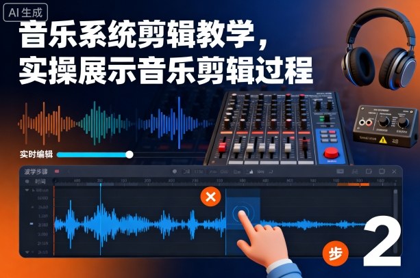 音乐系统剪辑教学，实操展示音乐剪辑过程-知芽创业社