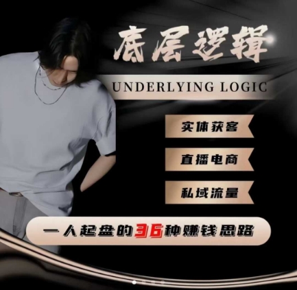 一个人起盘的底层逻辑，私域流量-直播电商-实体获客，一人起盘的36种賺钱思路-知芽创业社