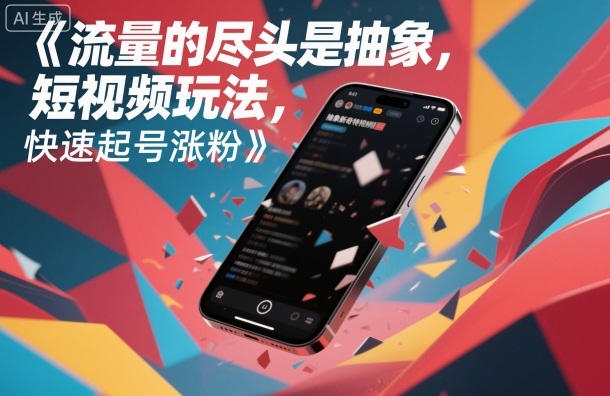 流量的尽头是抽象，抽象新奇特短视频玩法，快速起号涨粉-知芽创业社