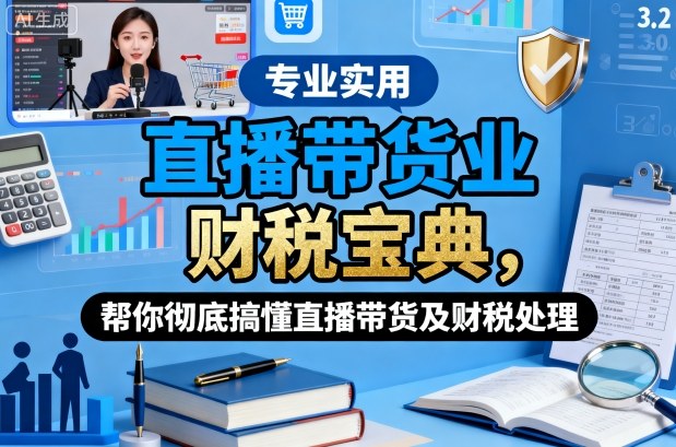 直播带货业财税宝典，帮你彻底搞懂直播带货及财税处理-知芽创业社
