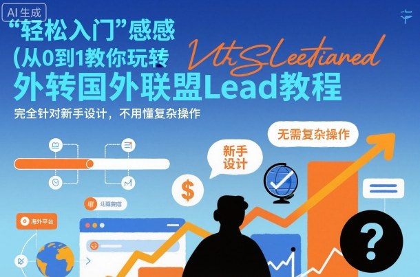 国外联盟賺美刀项目，从0到1教你玩转国外联盟Lead教程，纯新手可操作性100%-知芽创业社