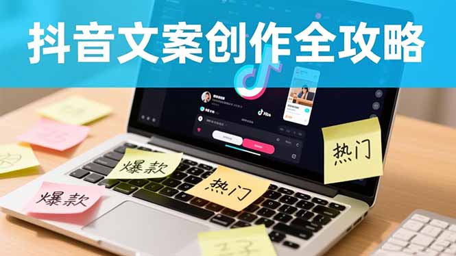 抖音文案创作全攻略：爆款标题九大绝招,100个模版直接套用,月入过万不是梦-知芽创业社